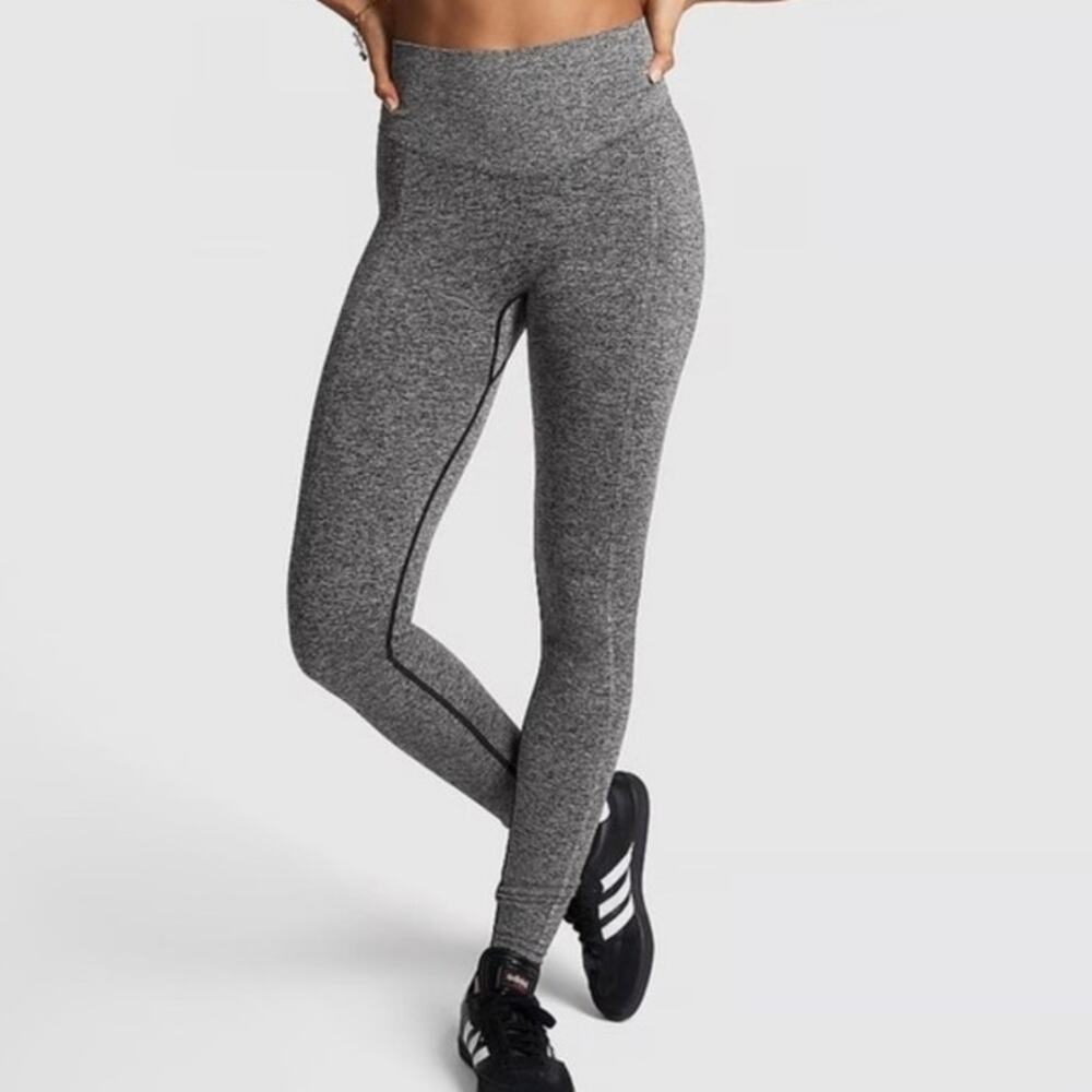Victoria secret Pink NEW High waisted full length legging contour marled grey
